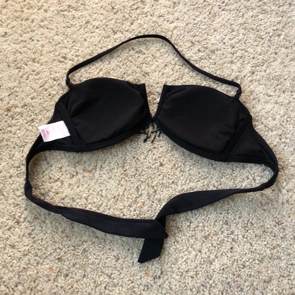 Black Beaded Fringe Bikini Top - Picture 4 of 5
